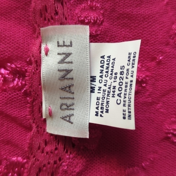 Adrianne Lingerie Mini Slip Dress Stretchy Pink Made In Canada Barbiecore - Picture 11 of 13